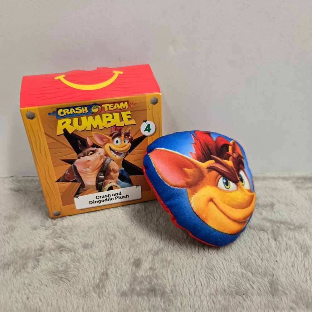 McDonalds 2023 Crash Team Rumble Crash and Dingodile Plush Toy #4 Activision